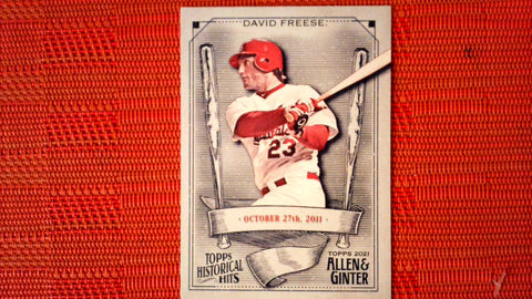 2021 Topps Allen & Ginter: #HH-41 David Freese - St. Louis Cardinals (Historic Hits Set) Default Title