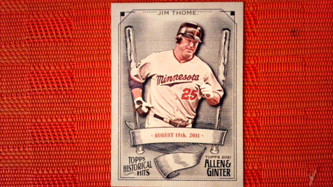 2021 Topps Allen & Ginter: #HH-45 Jim Thome - Minnesota Twins (Historic Hits Set) Default Title