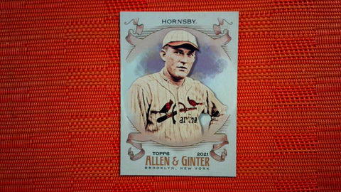 2021 Topps Allen & Ginter Hot Box Silver Foil #177 Rogers Hornsby Default Title