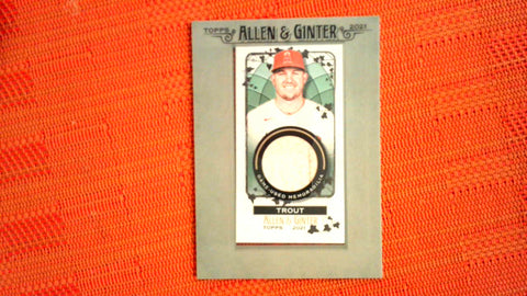 2021 Topps Allen & Ginter Mini Framed Relic #MFR-MT Mike Trout Default Title