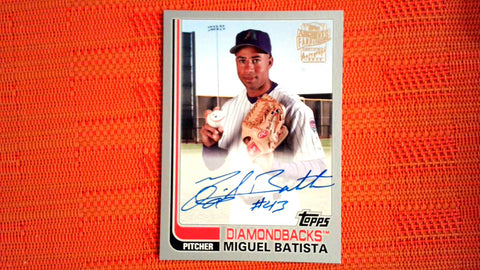 2021 Topps Archives Fan Favorite Auto Silver 57/99 #FFA-MB Miguel Batista Default Title