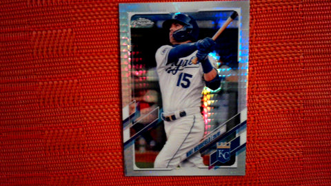 2021 Topps Chrome #107 Whit Merrifield Prism Refractor Default Title
