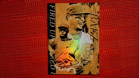 2021 Topps Fire Gold Minted Fired Up #FIU-12 Javier Baez Default Title