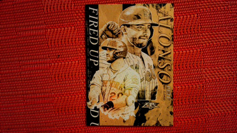 2021 Topps Fire Gold Minted Fired Up #FIU-15 Pete Alonso Default Title