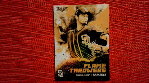 2021 Topps Fire Gold Minted Flame Foil Throwers #FT-4 Yu Darvish Default Title