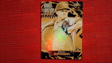 2021 Topps Fire Gold Minted Rookie Ignition #RI-16 Brady Singer Default Title