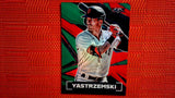 2021 Topps Fire #122 Mike Yastrzemski Green / 199 Default Title