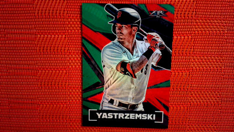 2021 Topps Fire #122 Mike Yastrzemski Green / 199 Default Title