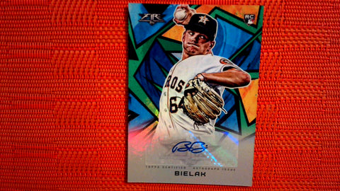 2021 Topps Fire #AV-BB Brandon Bielak Auto Green #75 Default Title