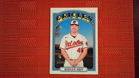 2021 Topps Heritage High Number #714 Keegan Akin SP Rookie Baseball Default Title