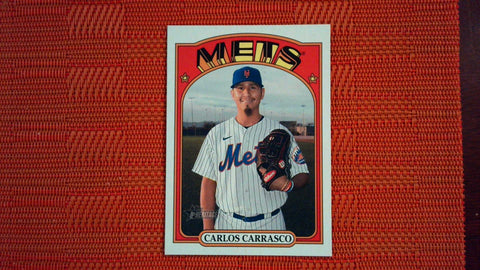 2021 Topps Heritage High Number #717 Carlos Carrasco SP Baseball Default Title