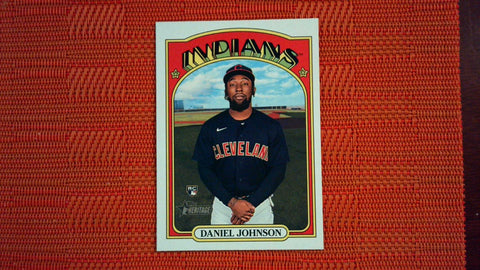 2021 Topps Heritage High Number #719 Daniel Johnson SP Rookie Baseball Default Title