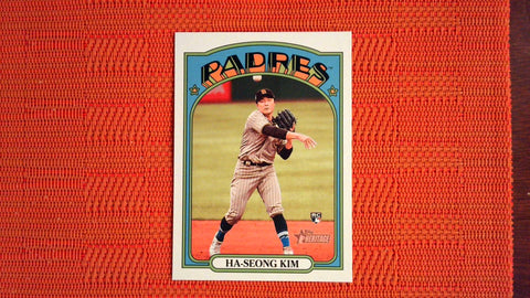 2021 Topps Heritage High Number Action Image #619 Ha-Seong Kim Baseball Default Title