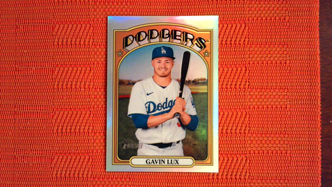 2021 Topps Heritage High Number Base Refractor /572 #679 Gavin Lux Baseball Default Title