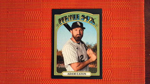 2021 Topps Heritage High Number Black Border /50 #533 Adam Eaton Baseball Default Title
