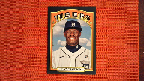 2021 Topps Heritage High Number Black Border /50 #575 Daz Cameron Baseball Default Title