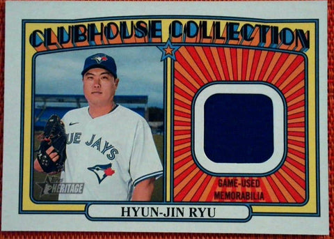 2021 Topps Heritage High Number Clubhouse Collection Relic #CC-HR Hyjun-Jin Ryu Baseball Default Title