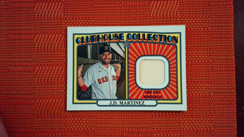 2021 Topps Heritage High Number Clubhouse Collection Relic #CC-JM JD Martinez Baseball Default Title