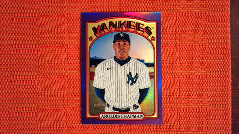 2021 Topps Heritage High Number Hot Box Refractor #515 Aroldis Chapman Baseball Default Title