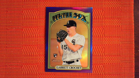 2021 Topps Heritage High Number Hot Box Refractor #537 Garrett Crochet Rookie Baseball Default Title