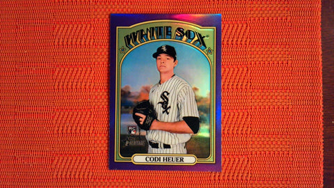 2021 Topps Heritage High Number Hot Box Refractor #555 Codi Heuer Rookie Baseball Default Title