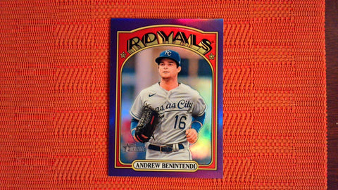 2021 Topps Heritage High Number Hot Box Refractor #572 Andrew Benintendi Baseball Default Title