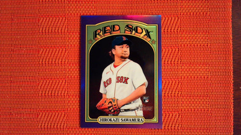 2021 Topps Heritage High Number Hot Box Refractor #615 Hirokazu Sawamura Rookie Baseball Default Title