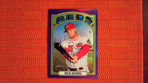 2021 Topps Heritage High Number Hot Box Refractor #672 Nick Senzel Baseball Default Title