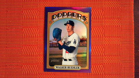 2021 Topps Heritage High Number Hot Box Refractor #712 Walker Buehler SP Baseball Default Title