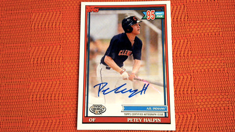 2021 Topps Pro Debut Auto #PD-184 Petey Halpin  Baseball Default Title