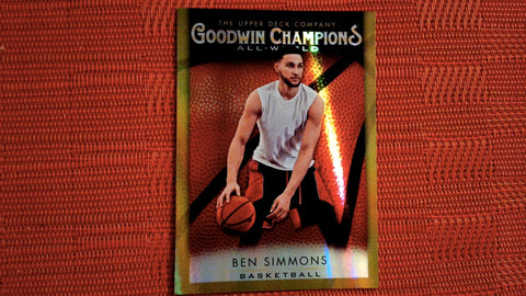 2021 Upper Deck Goodwin Champions Insert #GB-8 Ben Simmons Yellow Parallel All-World Basketball Set Basketball Default Title