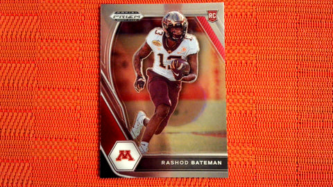 2021 Panini Prizm Draft Picks Football: #116 Rashod Bateman - Minnesota Golden Gophers/Baltimore Ravens (Base) Default Title