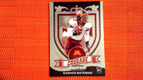 2021 Panini Prizm Draft Picks Football: #166 Rashod Bateman - Minnesota Golden Gophers/Baltimore Ravens (Crusade) Default Title