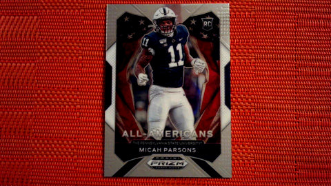 2021 Panini Prizm Draft Picks Football: #188 Micah Parsons - Penn State Nittany Lions/Dallas Cowboys (All American) Default Title