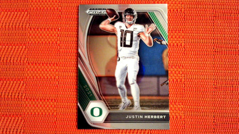 2021 Panini Prizm Draft Picks Football: #20 Justin Herbert - Oregon Ducks/Los Angeles Chargers (Base) Default Title