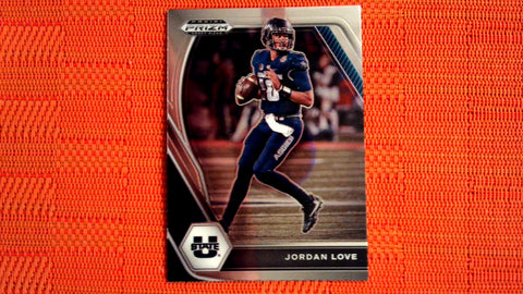 2021 Panini Prizm Draft Picks Football: #33 Jordan Love - Utah State Aggies/Green Bay Packers (Base) Default Title