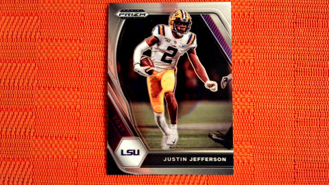 2021 Panini Prizm Draft Picks Football: #56 Justin Jefferson - LSU Tigers/Minnesota Vikings (Base) Default Title