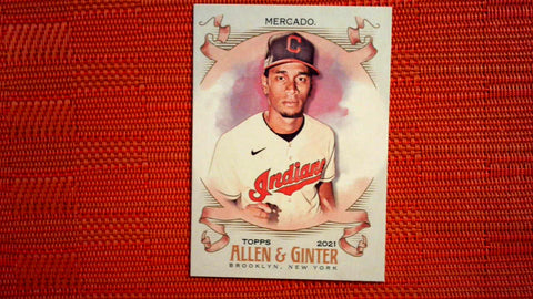 2021 Topps Allen & Ginter: #164 Oscar Mercado - Cleveland Indians Default Title