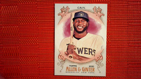 2021 Topps Allen & Ginter: #211 Lorenzo Cain - Milwaukee Brewers Default Title