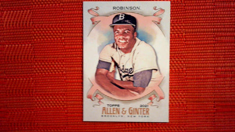 2021 Topps Allen & Ginter: #36 Jackie Robinson - Brooklyn Dodgers Default Title