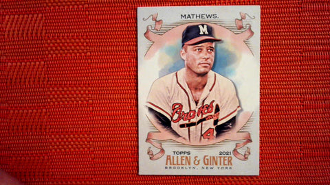 2021 Topps Allen & Ginter: #93 Eddie Mathews - Milwaukee Braves Default Title