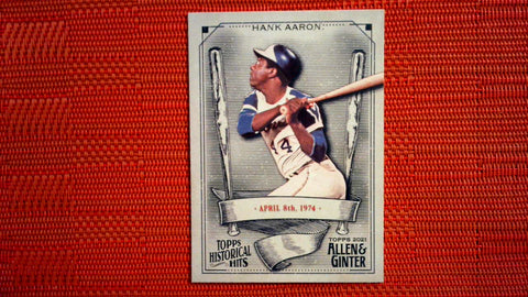 2021 Topps Allen & Ginter: #HH-8 Hank Aaron - Atlanta Braves (Historic Hits Set) Default Title