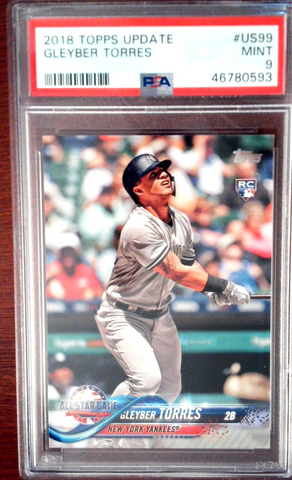 2018 Topps Update Gleyber Torres #US99 PSA 9