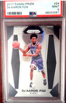 2017-18 Panini Prizm #24 De' Aaron Fox PSA 9 Rookie