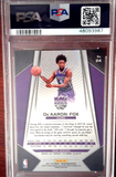 2017-18 Panini Prizm #24 De' Aaron Fox PSA 9 Rookie