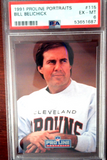 1991 Proline Portraits #115 Bill Belichick PSA 6 Rookie