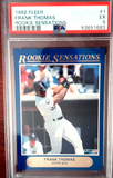 1992 Fleer Frank Thomas (Rookie Sensations) #1 PSA 5