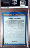 1992 Fleer Frank Thomas (Rookie Sensations) #1 PSA 5