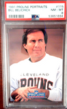 1991 Proline Portraits #115 Bill Belichick PSA 8 Rookie