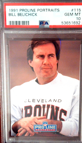 1991 Proline Portraits #115 Bill Belichick PSA 10 Rookie